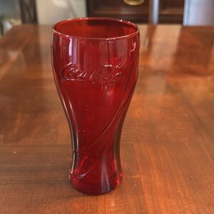 Mcdonalds Coke Coca - cola Red Limited Edition Glass